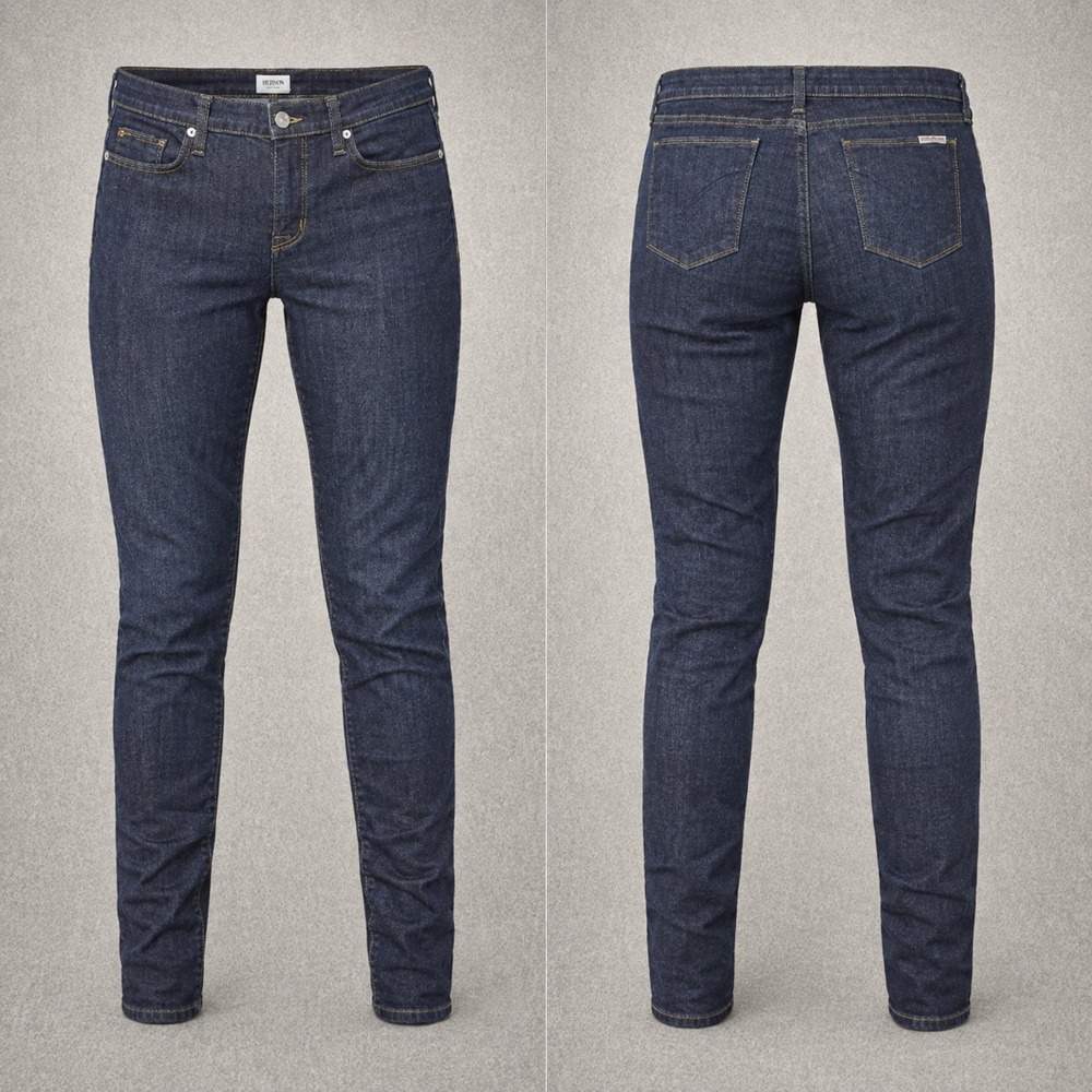 Hudson Jeans Womens 30x30 Blue Krista Super Skinny Stretch Denim USA Minimalist